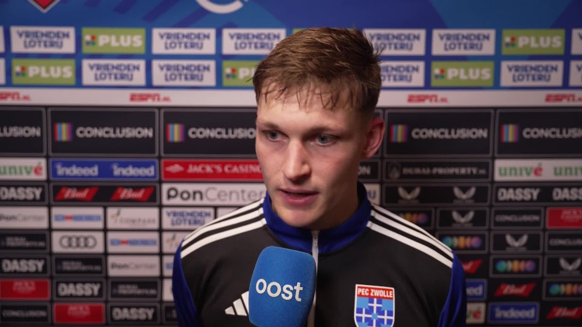 Doelpuntenmaker Oosting wil bij PEC Zwolle blijven: 'Voel me hier heel erg op mijn plek'