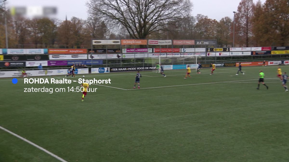 Topper tussen ROHDA Raalte-Staphorst live bij RTV Oost