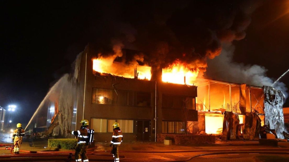 De brand in Zaltbommel.