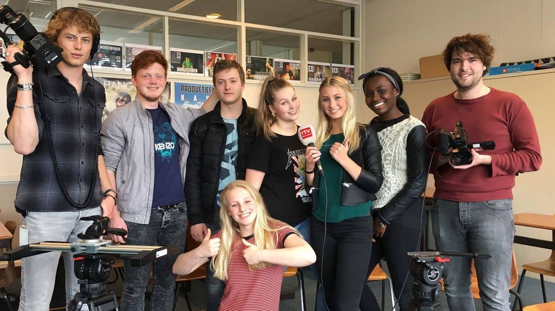 De leerlingen van mavo 4 van het Hondsrug College in Emmen (Rechten: René Katerbarg)