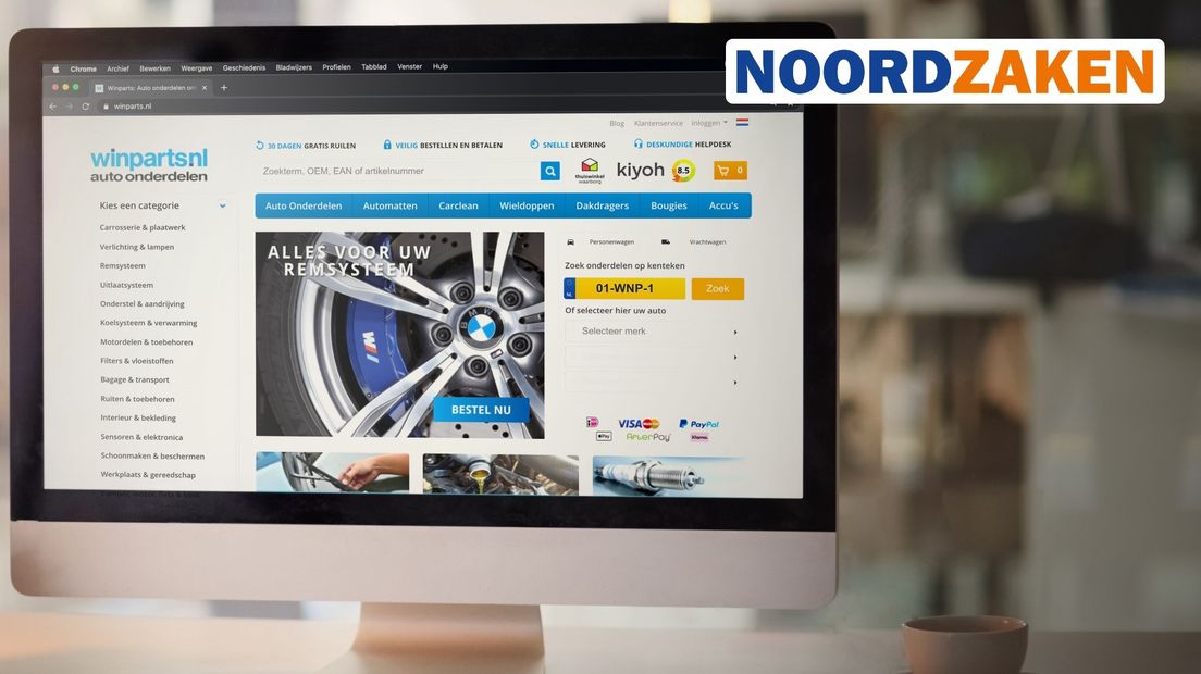 De webshop van Winparts uit Winneweer