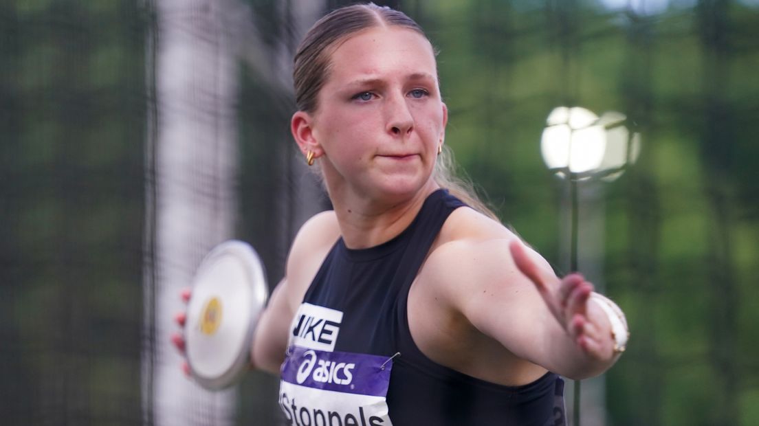 Danara Stoppels tijdens het NK