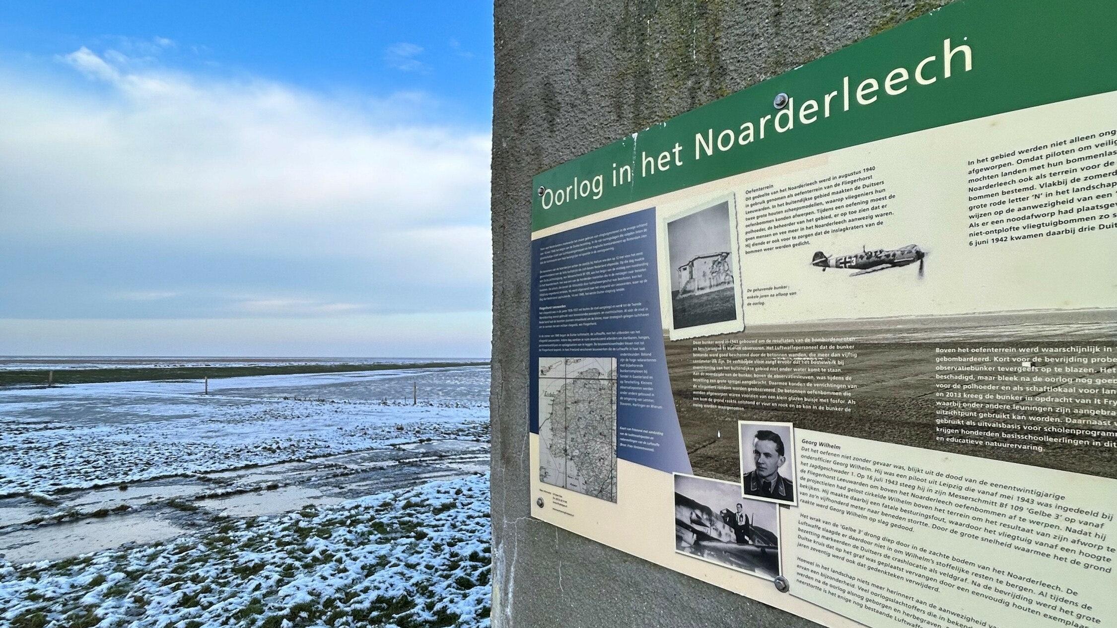 Hier in het Noarderleech ligt een Messerschmitt