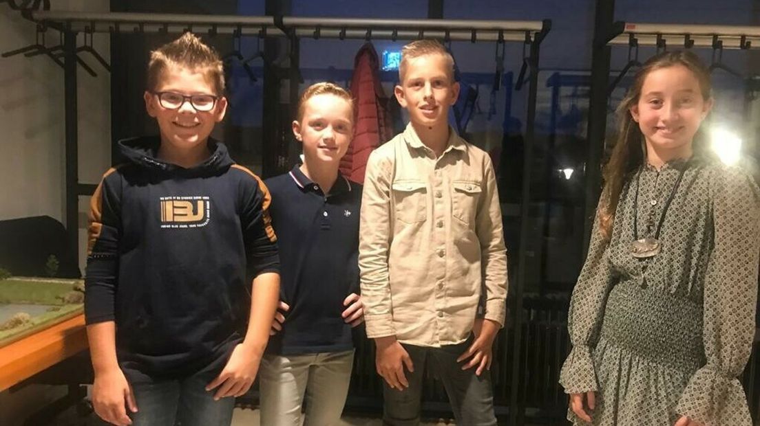 Kinderburgemeester en jongeren Yerseke