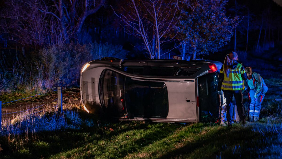 Automobilist raakt van de weg bij Haskerdijken