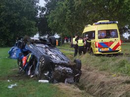 Zwaar eenzijdig ongeluk bij Laaghalerveen