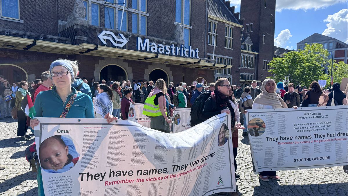 Stille tocht voor Palestina en protest tegen asielbeleid in Maastricht