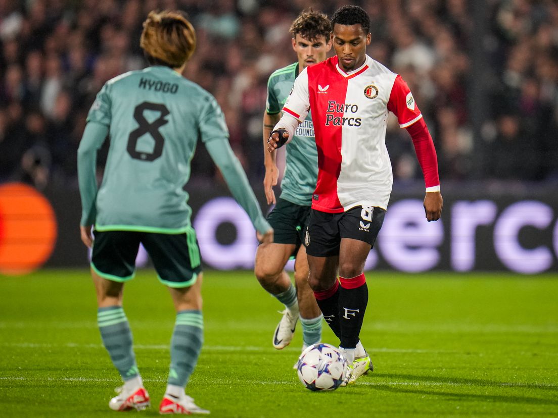 Quinten Timber tegen Celtic in de Champions League