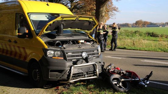 Motorrijdster ernstig gewond bij ongeval