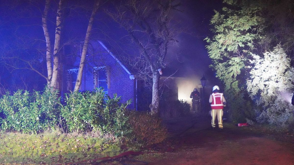 Brand in woning in Midlaren