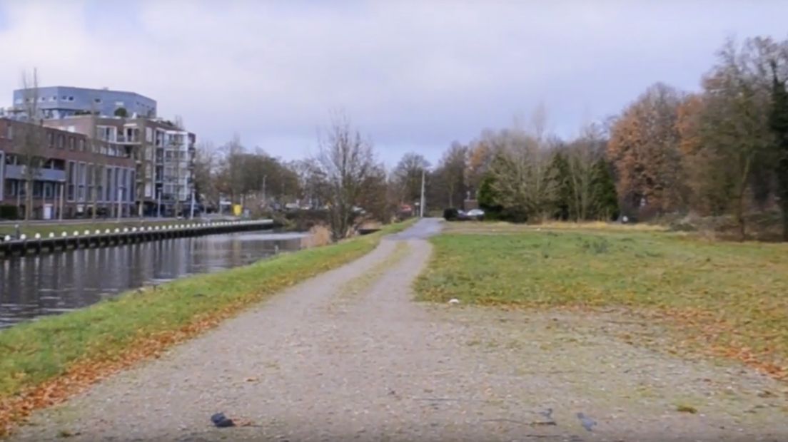 Het Sluiseiland in Vianen waar de nieuwe loods moet komen.