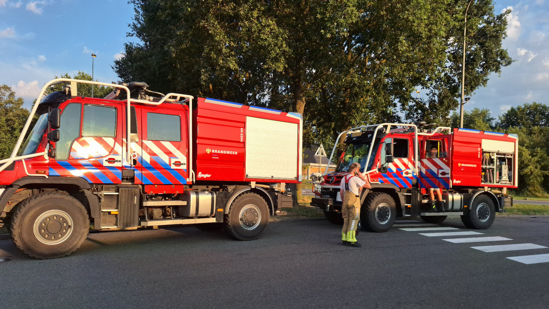 Utrechtse brandweerwagens springen bij in Limburg