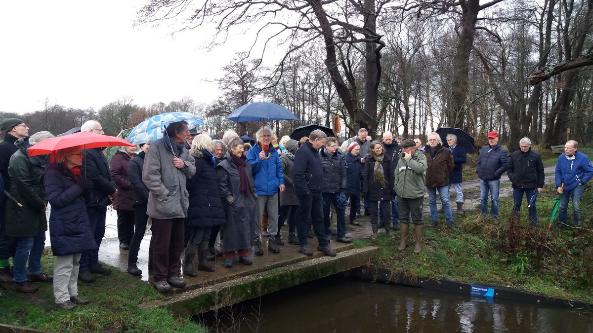 Een mooie wandeling, maar wel natte voeten na winterwandeling Gasteren