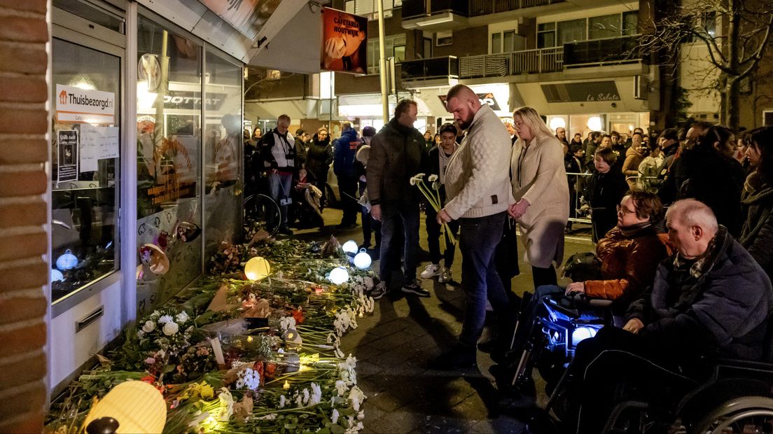 Voor de doodgestoken Wei Chen werd een stille tocht gehouden
