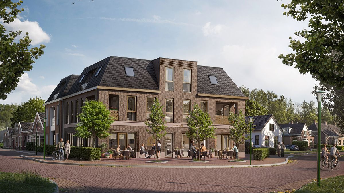 Negen appartementen en horeca gepland op centrale plek in Gieten