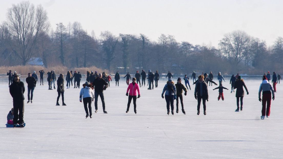 Schaatsers in Reeuwijk