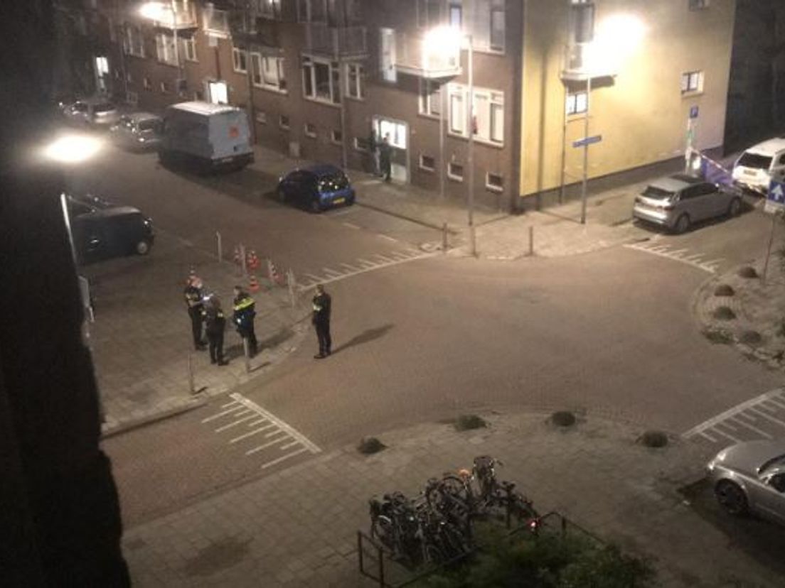 Politieonderzoek. Foto van een van de omwonenden