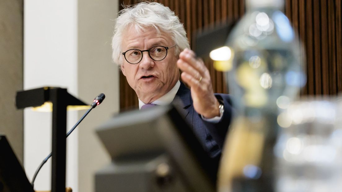 Berends tijdens de installatie van de Provinciale Staten afgelopen maart.