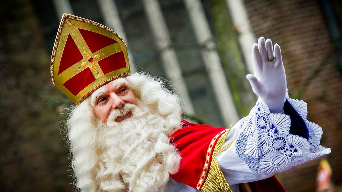 Sinterklaas tijdens een optocht