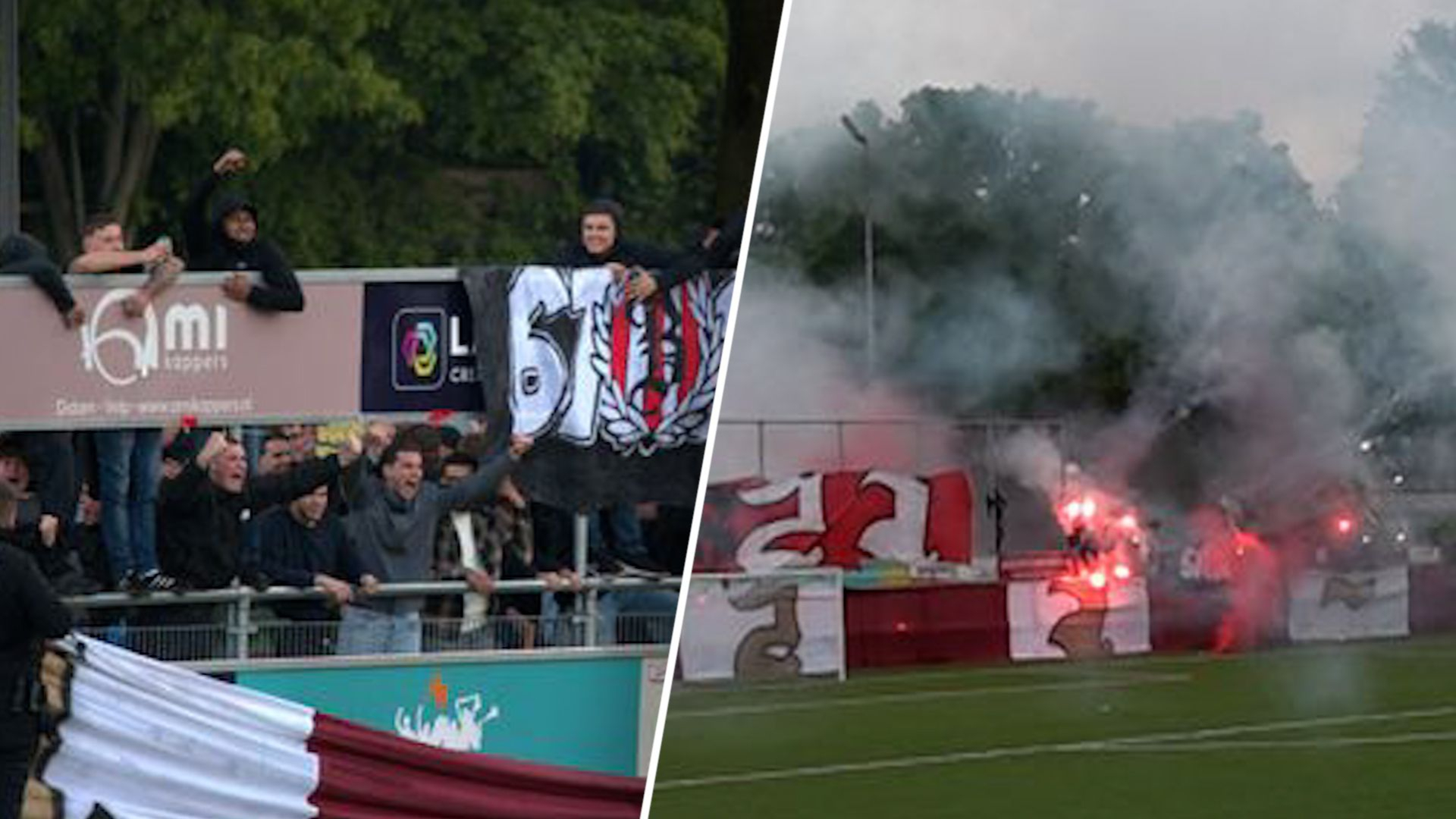 Hooligans verpesten voetbalfeest: 'Mensen geslagen met stalen kettingen'