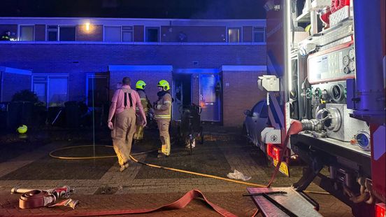 Hond ontsnapt uit brandende woning