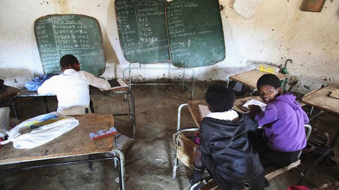 Kinderen op school in Afrika