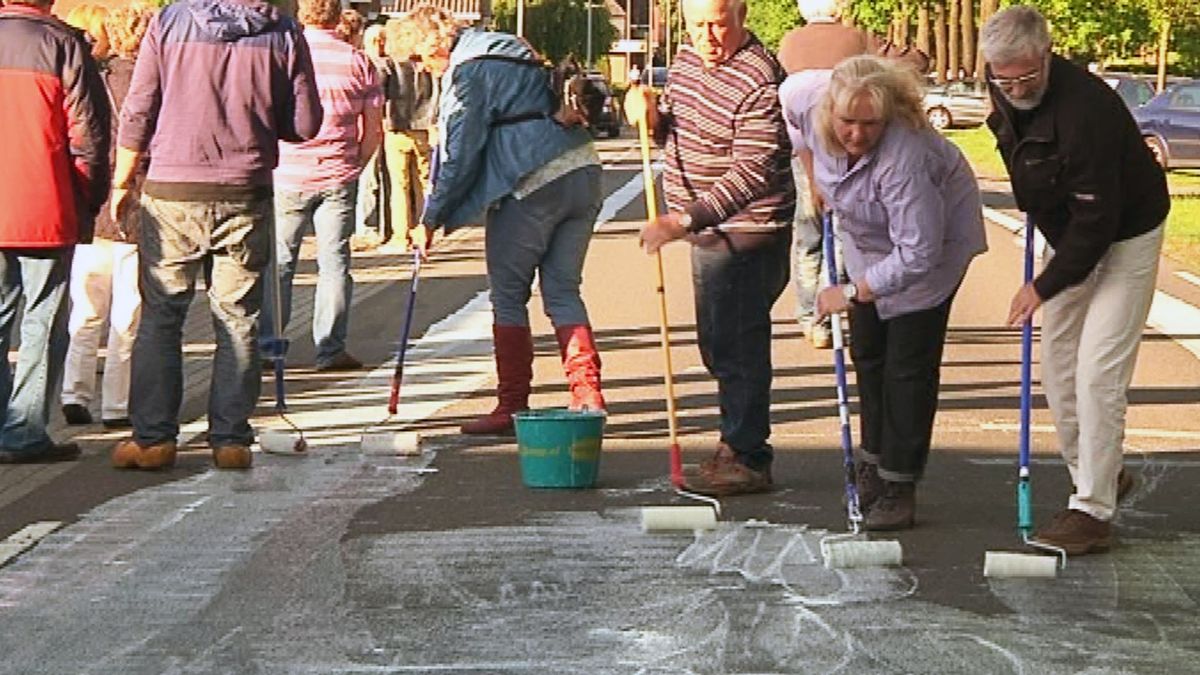 Actie in Tweede Exloërmond tegen plannen windmolens