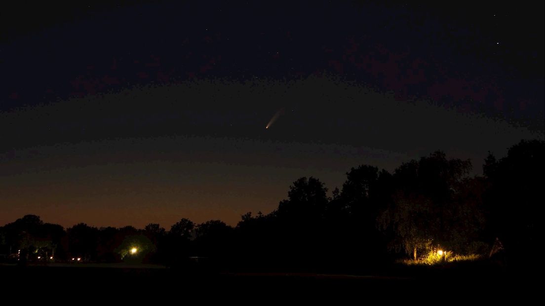 Komeet Neowise was vannacht te zien in Overijssel
