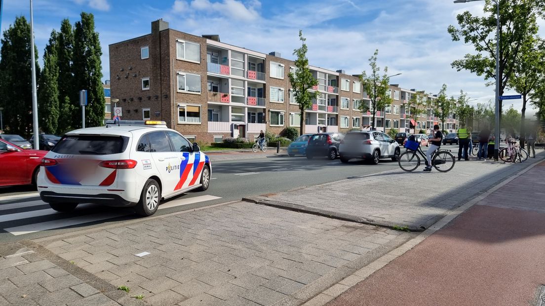 De politie is ter plaatse