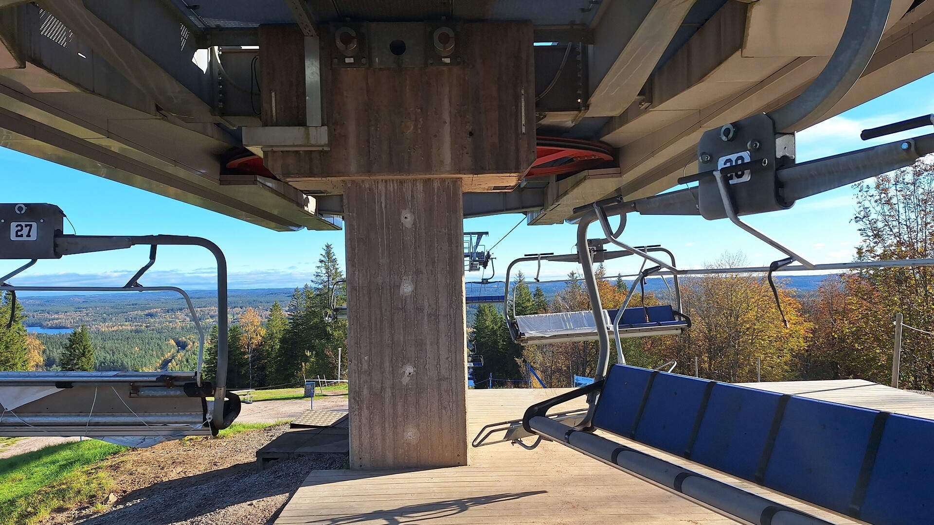 De lift stiet stil, want it skyseizoen is foarby