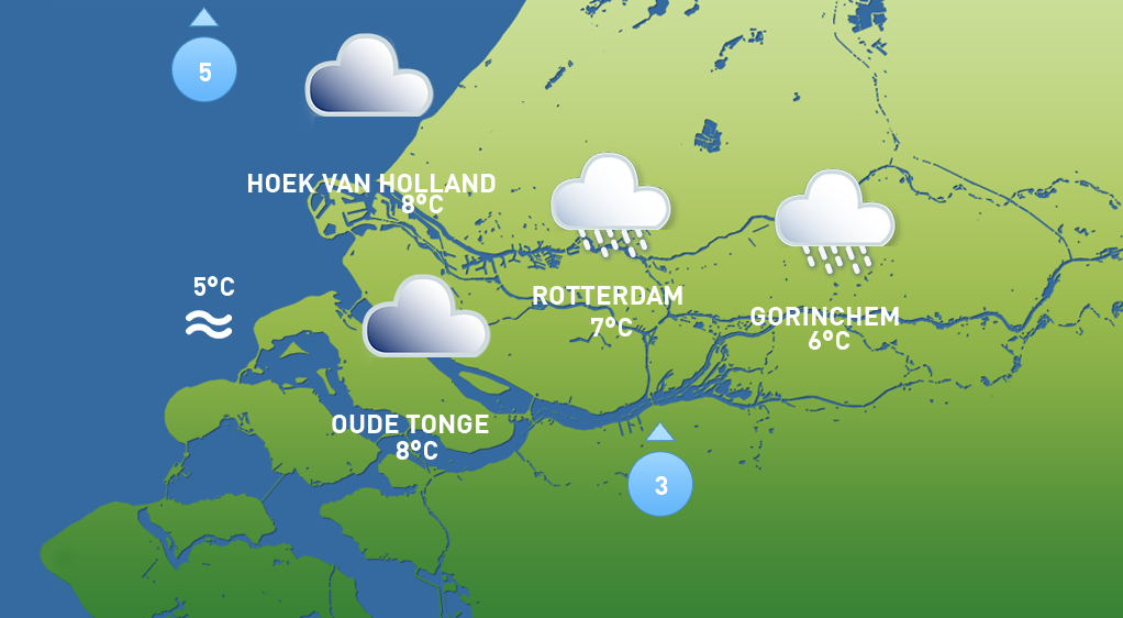 Het weer van maandag 12 januari 2026