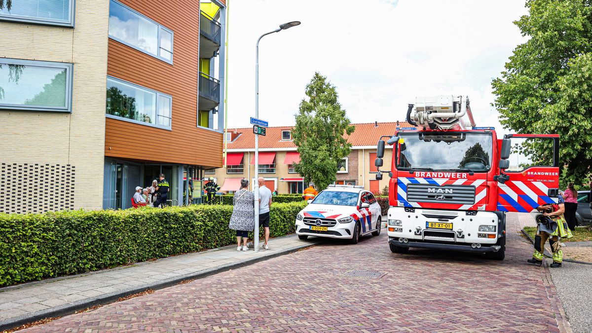 Brand in appartementencomplex Sneek