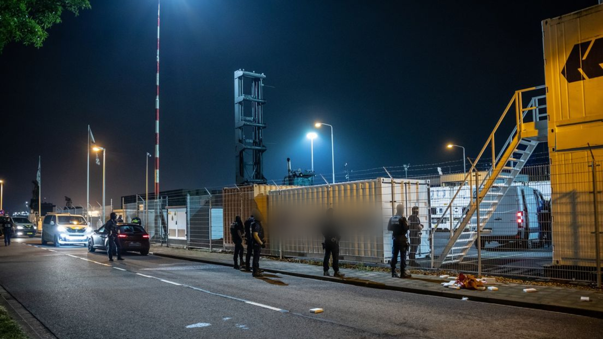 Politie tijdens een eerdere actie in de Rotterdamse haven (Foto ter illustratie).