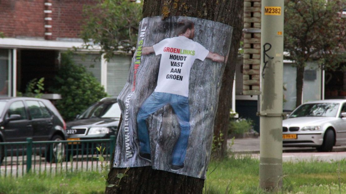 Actie tegen bomenkap Laan van Meerdervoort