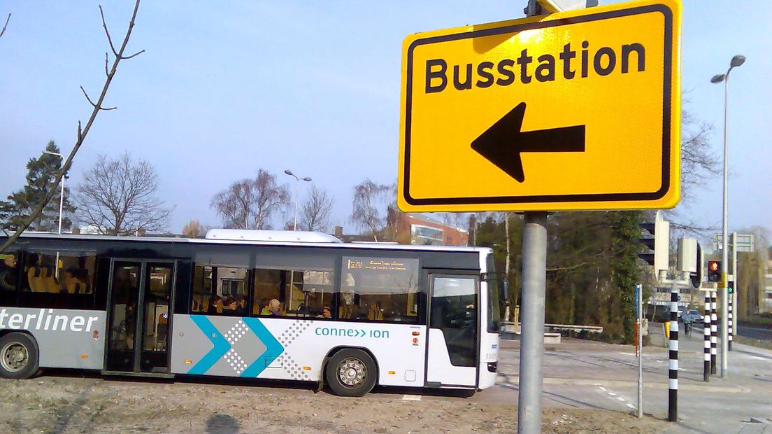 alphen busstation omleidingsbord