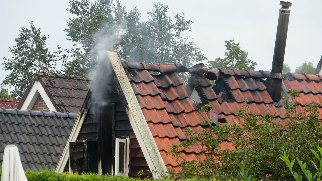 De brand was korte tijd uitslaand