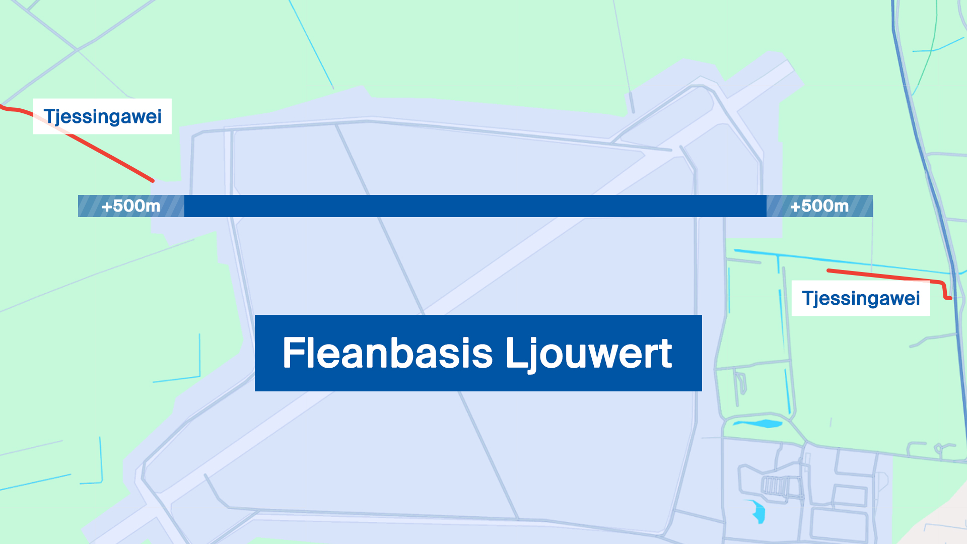 De útwreiding fan de fleanbasis yn Ljouwert