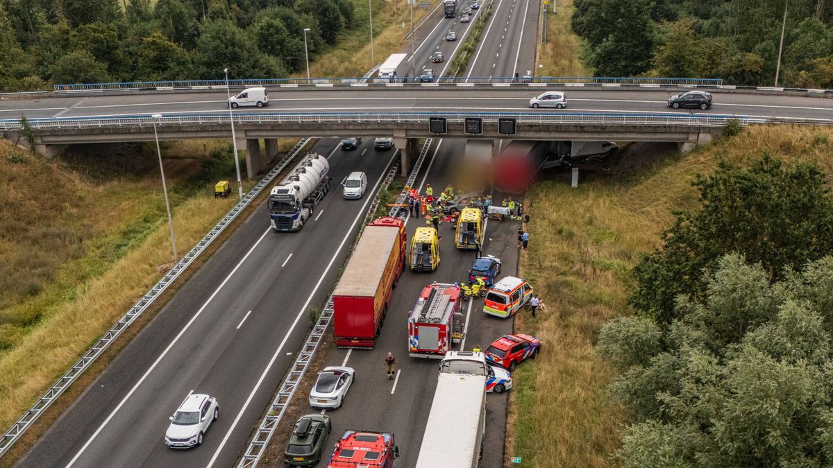 Duitse chauffeur aangehouden voor veroorzaken ernstig ongeval A12