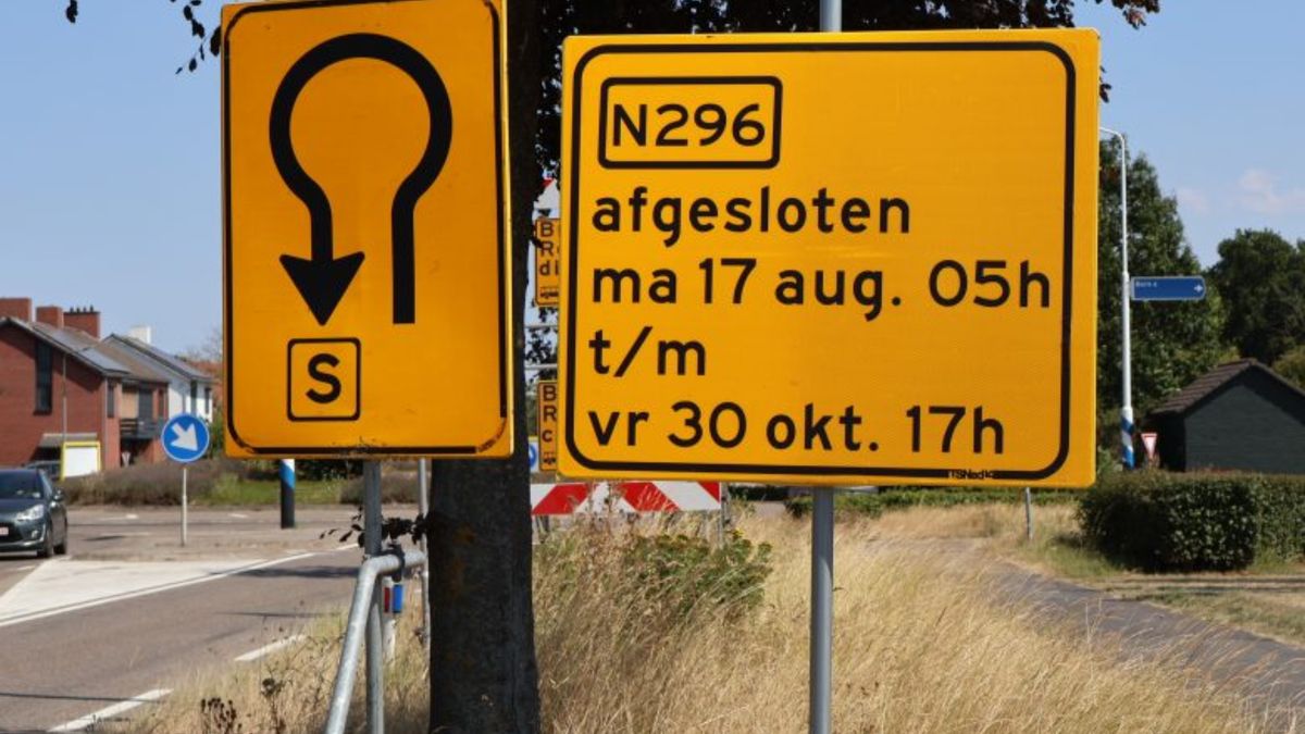 N296 bij Roosteren deels op de schop: verkeer ondervindt maanden hinder