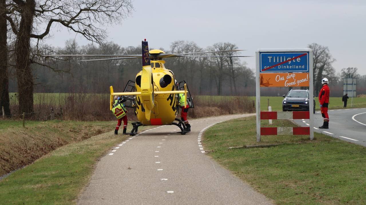 Traumahelikopter ingezet bij ernstig ongeval in Tilligte.
