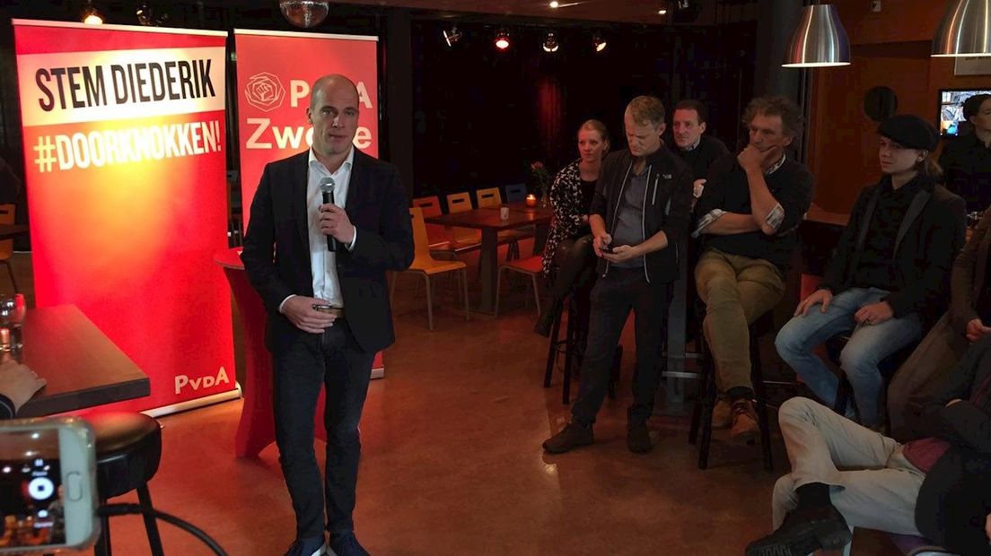 Diederik Samsom houdt spreekbeurt in Zwolle