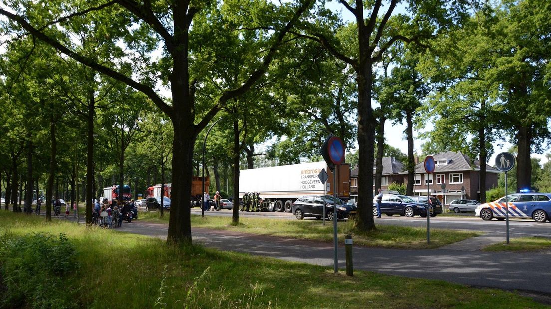 Vloeistoflek trailer Enschede