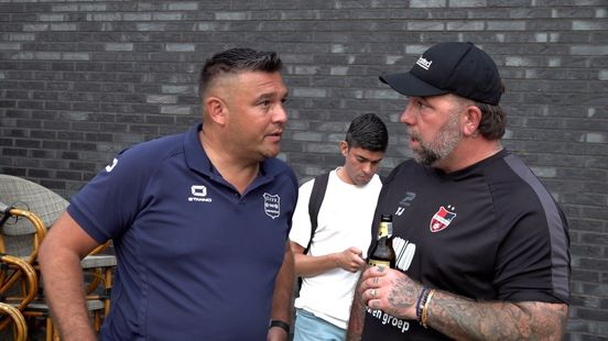 ‘Gefeliciteerd, klootzak’: vrienden Theo Janssen en Dennis van Beukering treffen elkaar