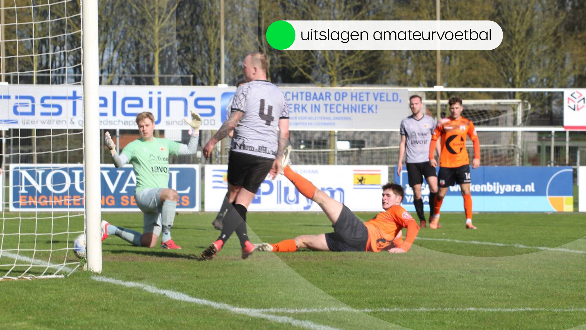 Uitslagen amateurvoetbal zaterdag 14 maart