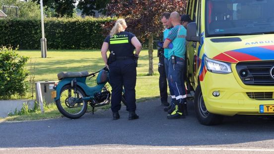 Brommerrijder gewond • ongeluk A15