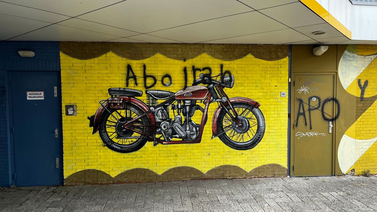 TT-kunstwerk dat graffiti tegen moet gaan nog voor onthulling zelf beklad