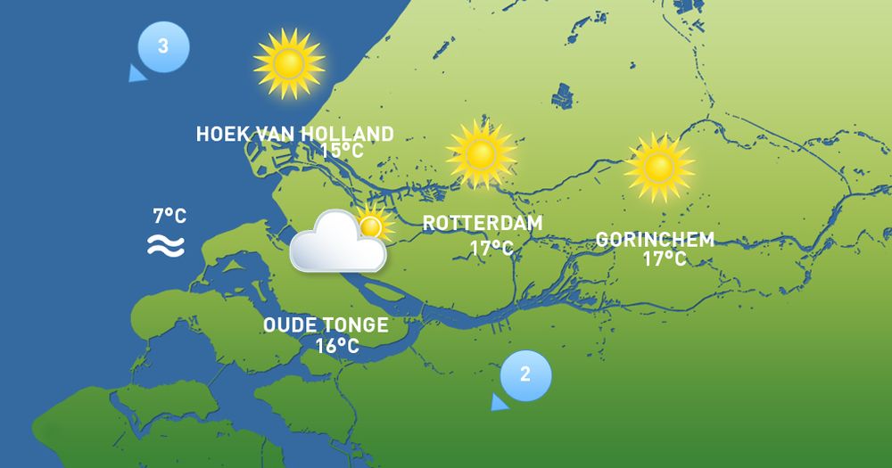 Het weer van vandaag: laatste erg zachte dag - Rijnmond