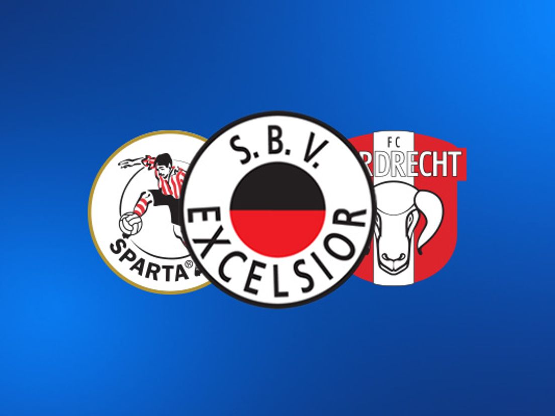 De wedstrijden van Excelsior, Sparta en FC Dordrecht zijn vanavond live te volgen op Radio Rijnmond