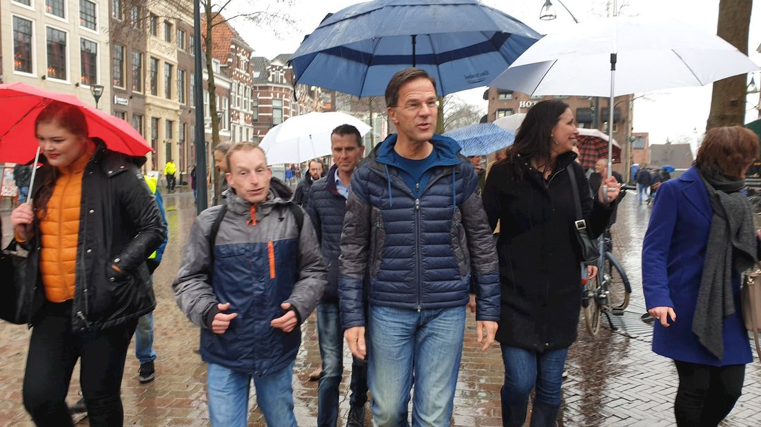 Mark Rutte op bezoek in Zwolle