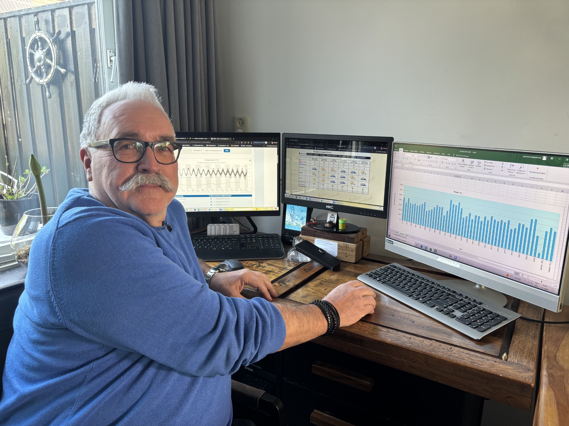 Weerrecords blijven sneuvelen tot vreugde van weeramateur Wallie: 'Het blijft bijzonder'